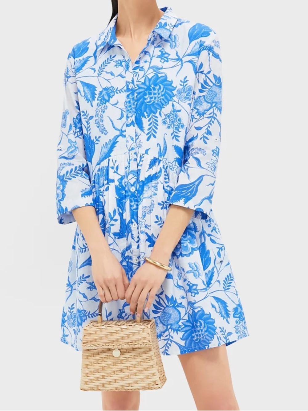 RO'S GARDEN Blue Tiffany Deauville Dress NWT Size Large